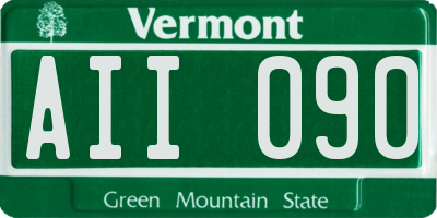 VT license plate AII090