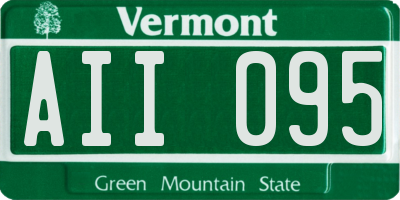 VT license plate AII095