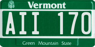 VT license plate AII170