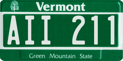 VT license plate AII211