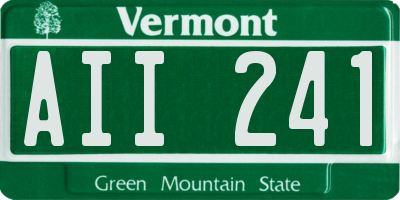 VT license plate AII241