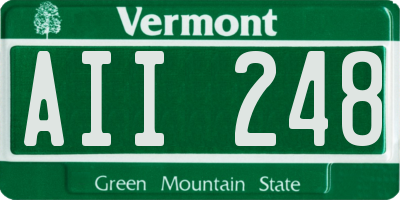 VT license plate AII248