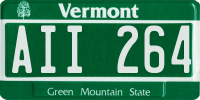 VT license plate AII264