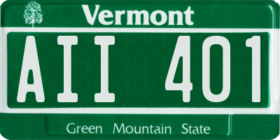 VT license plate AII401