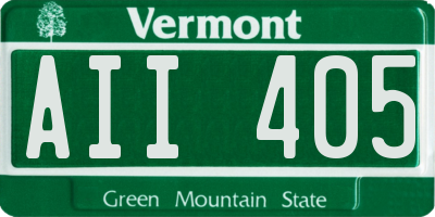 VT license plate AII405