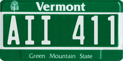 VT license plate AII411
