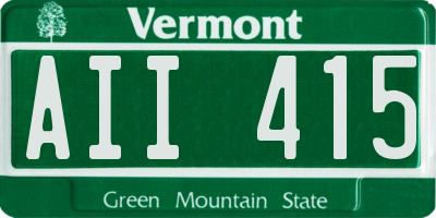 VT license plate AII415