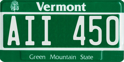 VT license plate AII450
