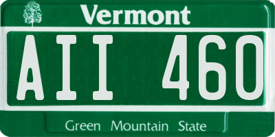 VT license plate AII460