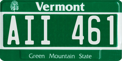 VT license plate AII461