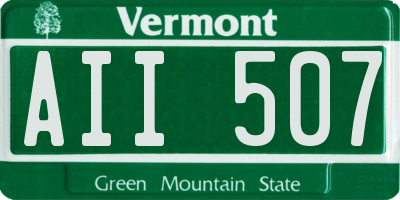 VT license plate AII507