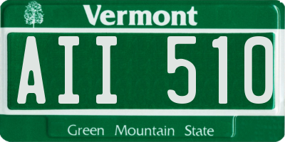 VT license plate AII510