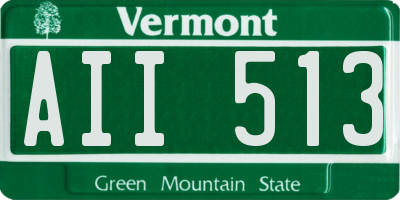 VT license plate AII513