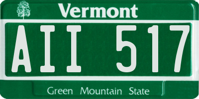 VT license plate AII517