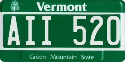 VT license plate AII520
