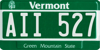 VT license plate AII527