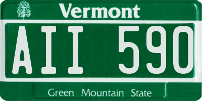 VT license plate AII590