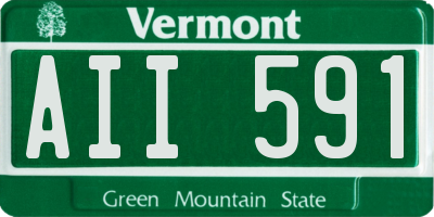 VT license plate AII591