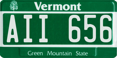 VT license plate AII656
