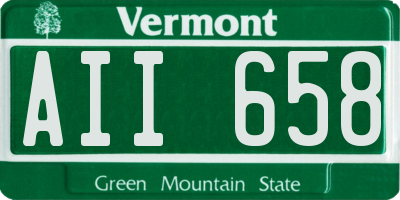 VT license plate AII658