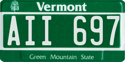VT license plate AII697