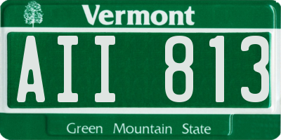 VT license plate AII813