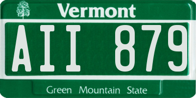VT license plate AII879