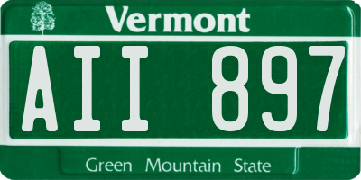 VT license plate AII897