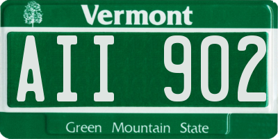 VT license plate AII902