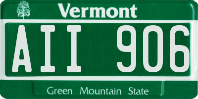 VT license plate AII906