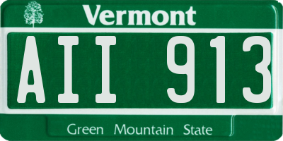 VT license plate AII913