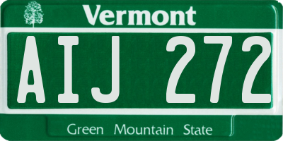 VT license plate AIJ272