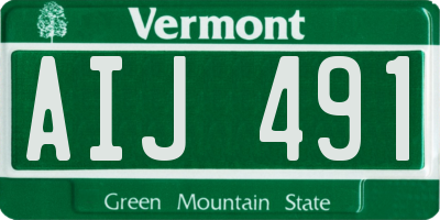 VT license plate AIJ491