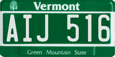 VT license plate AIJ516