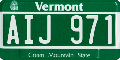 VT license plate AIJ971
