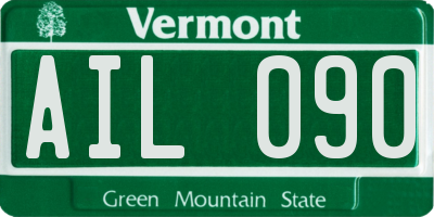 VT license plate AIL090