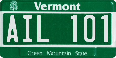 VT license plate AIL101
