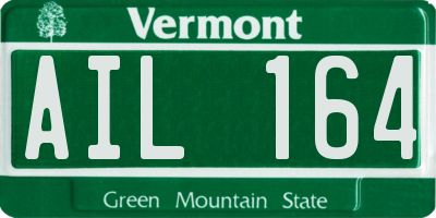 VT license plate AIL164