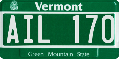 VT license plate AIL170