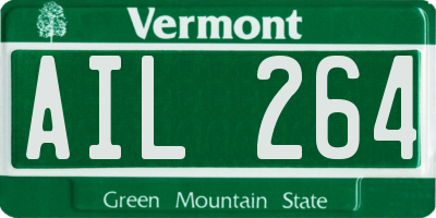 VT license plate AIL264