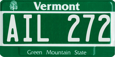VT license plate AIL272