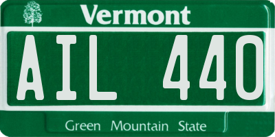 VT license plate AIL440