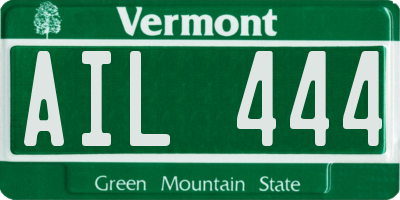 VT license plate AIL444