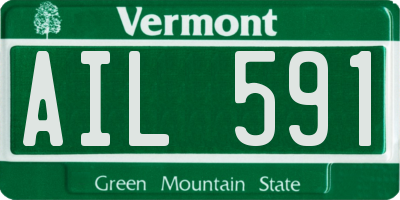 VT license plate AIL591