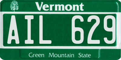 VT license plate AIL629