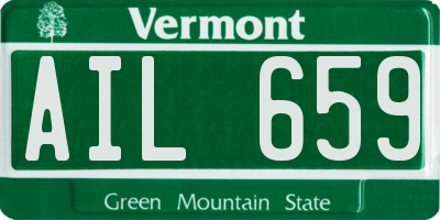 VT license plate AIL659