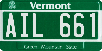 VT license plate AIL661