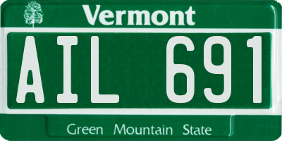 VT license plate AIL691
