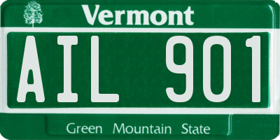 VT license plate AIL901