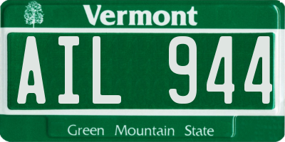 VT license plate AIL944
